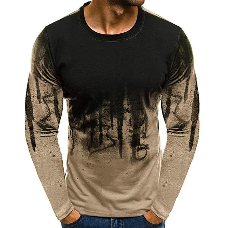 เสื้อยืดลายพรางสำหรับผู้ชาย คอ - 3D Printing Custom บทวิจารณ์และราคา